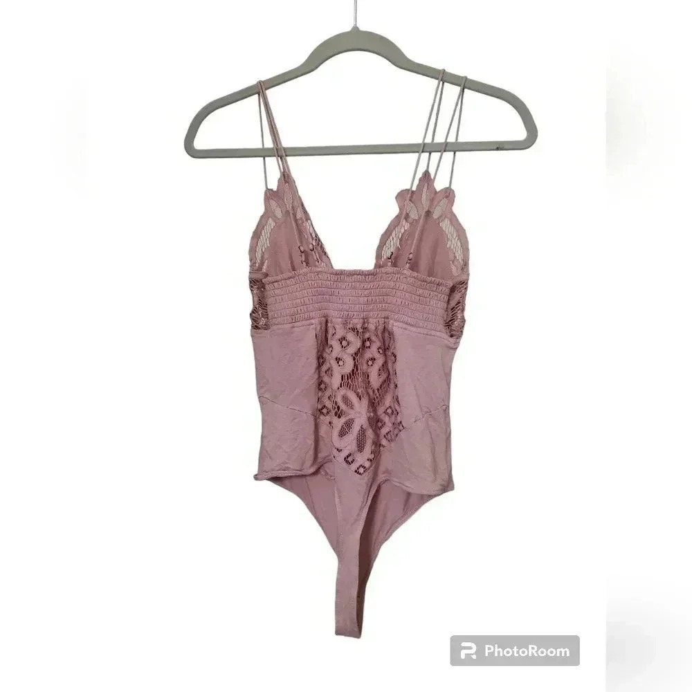 Free People Adella Bodysuit in Ballet - Picture 6 of 7